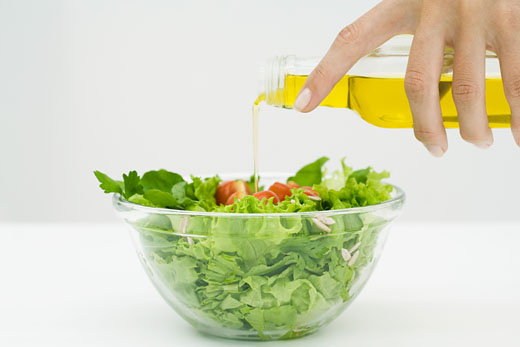 низкокалорийная заправка для салата, растительное масло
